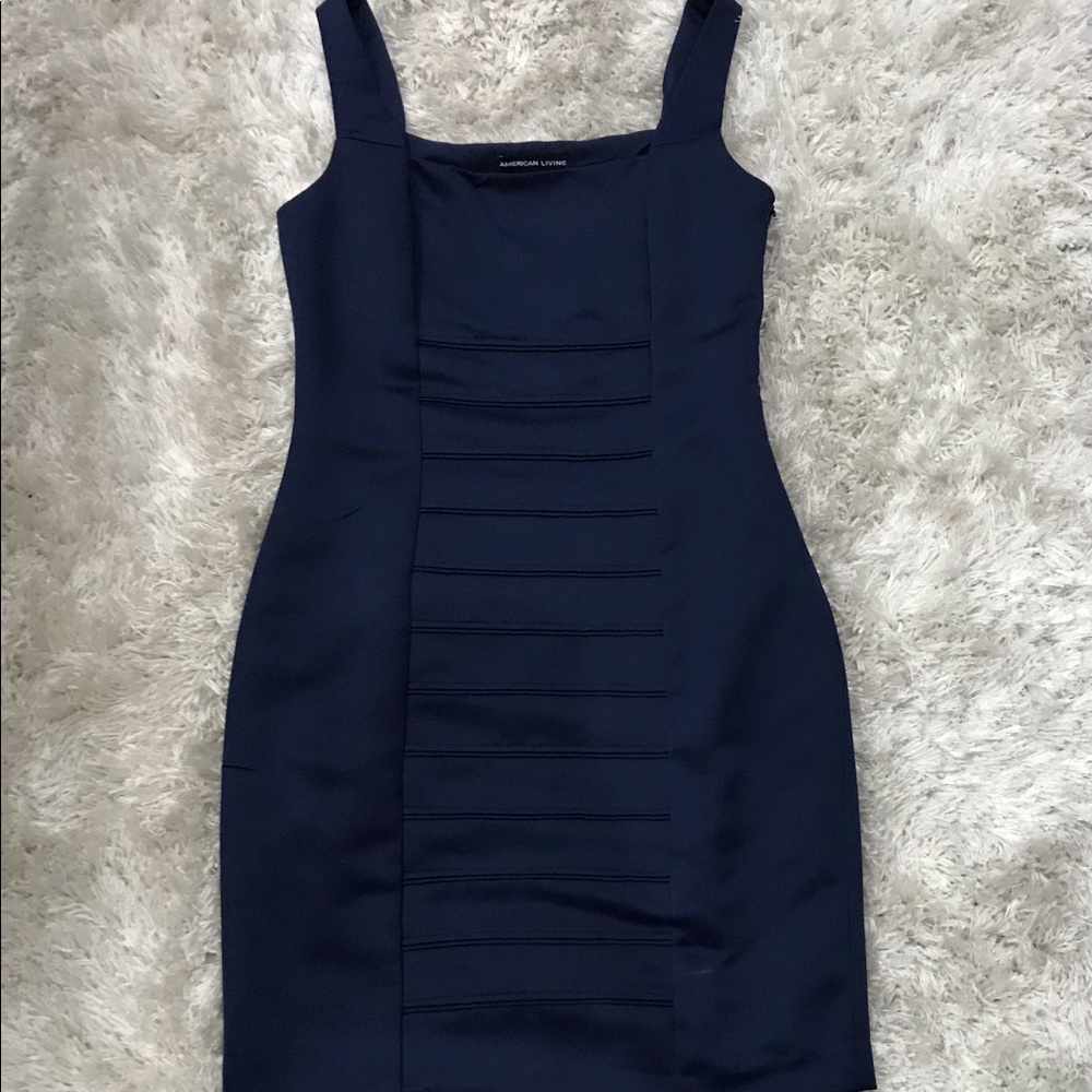 Woman’s Navy Blue Evening Dress